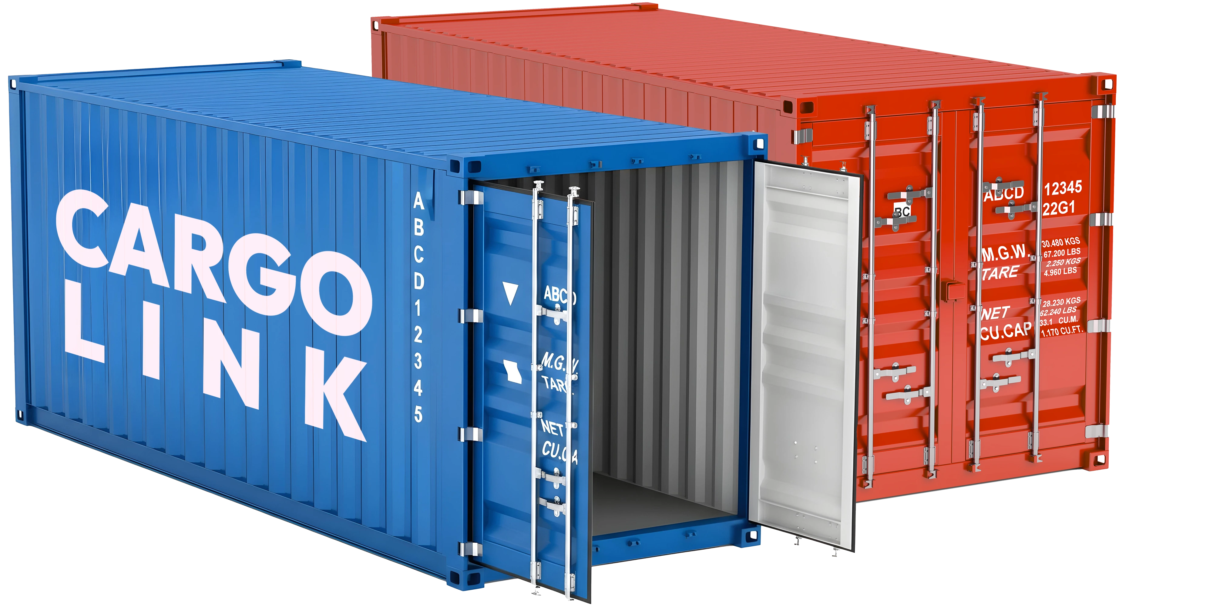 Blue Cargo Container